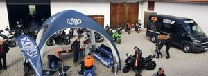Firma Haix aus Mainburg war dabei. Unsere Kunden konnten ihre neu entwickelten Motorradstiefel testen.