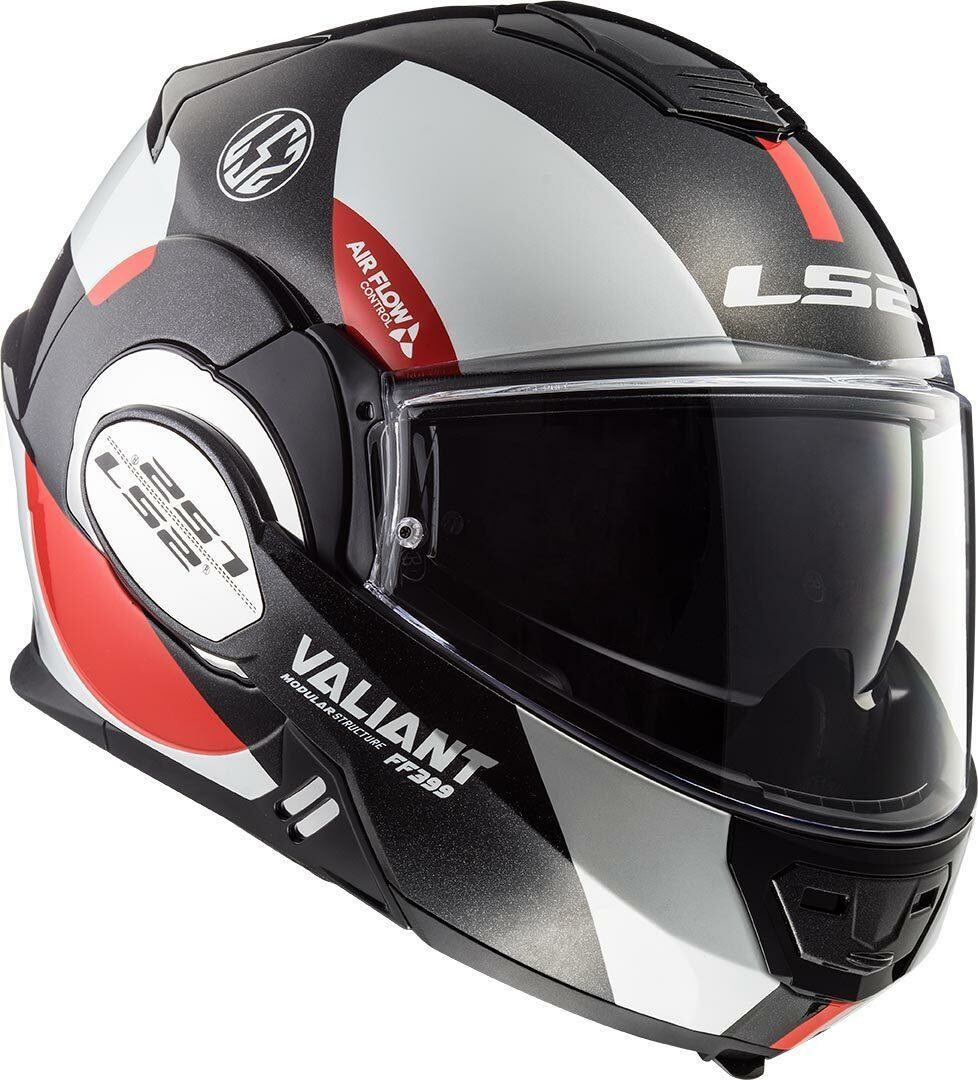 Headset Visierauswahl LS2 Helm FF399 VALIANT LINE Motorrad Klapphelm FF 399 bzw