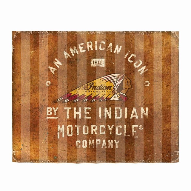Blechschild Bike Motorrad Indian ca 40,5 X 31,5 cm Garage Deko Dekoration NEU