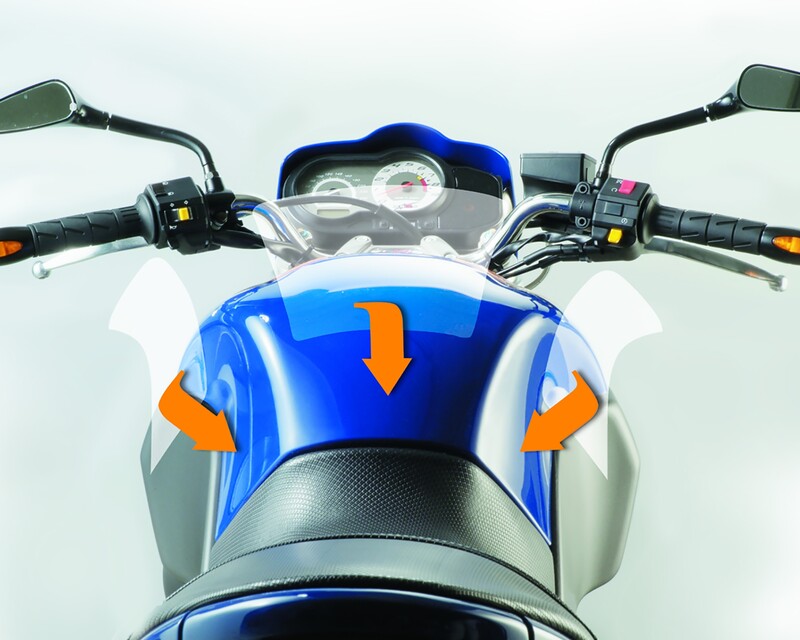 Transparente Lackschutzfolie für Motorräder