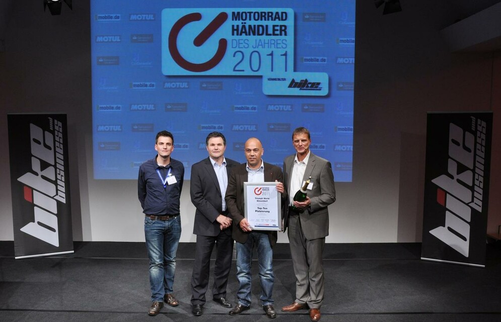 Beste Platzierung Motorradhändler 2011 Award